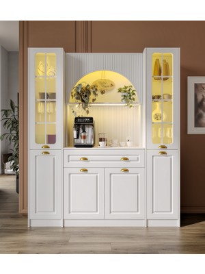 Guneystore Armoni Gold Maxi Kahve Köşesi Komple Mdf