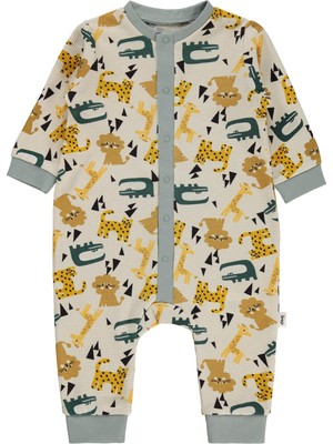 Civil Baby Hayvanlar Empirme 6-18 Ay Tulum - Gri 12-18 Ay