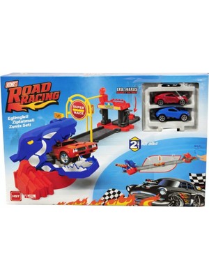 Nasyonel Toys Road Racing Oyuncak Araba Yarış Seti – Fırlatmalı Pist, 2 Arabalı – Çocuk Oyun Seti