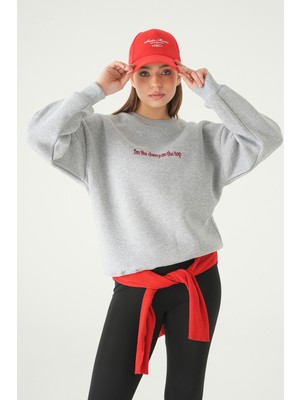Rays Gri Cherry On Top Baskılı Sweat 1041