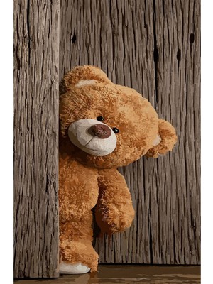 Kilim Home Modern 46 Stil Ayı Figürlü Çocuk Odası Halısı Yıkanabilen Dekoratif Halı