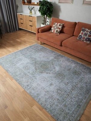 Kilim Home Mars 2023 Pastel Mavi Gri Vintage Etnik Dokuma Taban Salon Halısı Mutfak Halısı Koridor Halısı