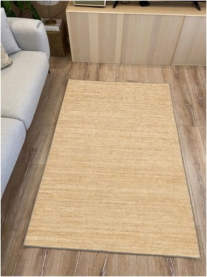 Kilim Home Mars 8745 Jüt Hasır Görünümlü Dekoratif Pamuk Dokuma Taban Halı