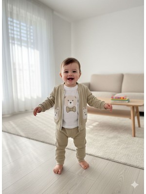 Efemkids 3/18 Ay Erkek Bebek Takımı %pamuklu Yenidoğan Bebek Takımı Terleme Yapmaz