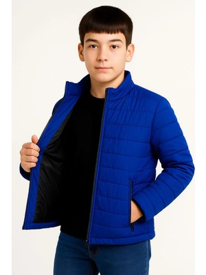 Marsilyan Şişme Mont Hafif ve Sıcak Tutucu Kışlık Fermuarlı Su Itici Rahat Günlük Mont Kapüşonuz M