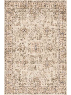 Kilim Home Mars Halı Geleneksel El Dokuma Motifli Bej Renkli Salon, Mutfak Halısı MARS2263