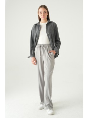 Rays Gri Ön Çima Detay Eşofman 8302A