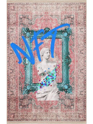 Kilim Home Mars 150 Vintage Kırmızı Heykel Popüler Sanat Temalı Dokuma Taban Halı