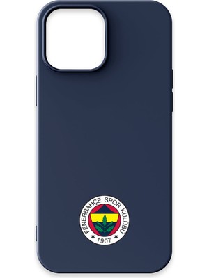 iPhone 13 Pro Max Uyumlu Fenerbahçe Arma Lacivert Silikon Lisanslı Telefon Kılıfı
