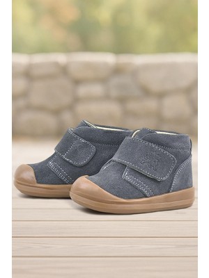 Rakerplus Yoohoo Hakiki Deri Füme Cırtlı Unisex Bebek Bot