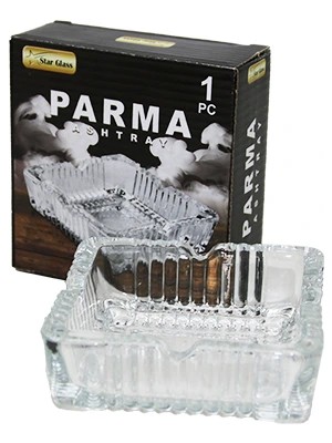 İsmiyle Al Kare Cam Küllük (5047)