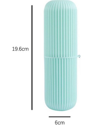 İsmiyle Al Seyahat Tipi Diş Fırçası Gözlük Makyaj Fırçası Için Çok Amaçlı Silindir Saklama Kutusu