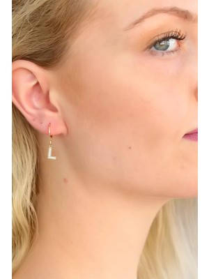 İsmiyle Al L Harf Bayan Küpe