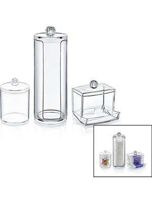 İsmiyle Al Disk 3lü Makyaj Organizer Set (5047)