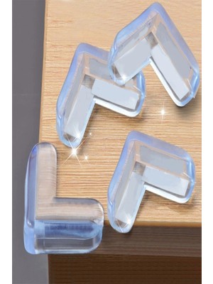 İsmiyle Al 4 Lü Masa Sehpa Köşe Koruyucu Silikon- Çocuk Koruma Aparatı (5047)