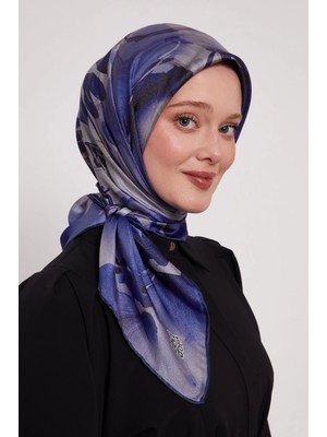 Levidor Kristal Eşarp D4 Saks Mavi