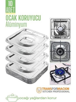 İsmiyle Al Hsnet Ocak Koruyucu Folyo - Kızartma Yemek Yağ Koruyucu Folyo 10 Adet