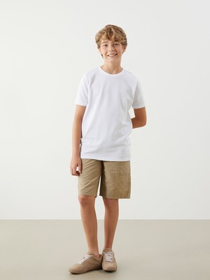 Lc Waikiki Yeni Sezon Beli Lastikli Erkek Çocuk Kargo Şort