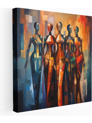 Popcas  Kadın Kanvas Tablo Güçlü Kadınlar Duvar Sanatı