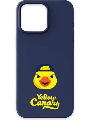 iPhone 14 Pro Uyumlu Fenerbahçe Yellow Canary Lacivert Silikon Lisanslı Telefon Kılıfı