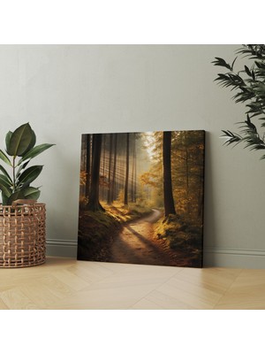 Popcas  Sonbahar Yolu Ay Işığıyla Kanvas Tablo Duvar Sanatı
