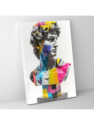 Popcas  Rönesans Pop Sanatı Kanvas Tablo Klasik Figürler