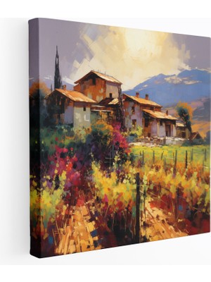 Popcas  Anadolu Kanvas Tablo Güneş Işığında Üzüm Bağı Duvar Sanatı