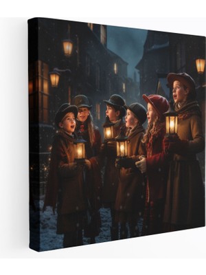 Popcas  Noel Koroları Kanvas Tablo Kültürel Zenginlik Büyüleyici Atmosfer