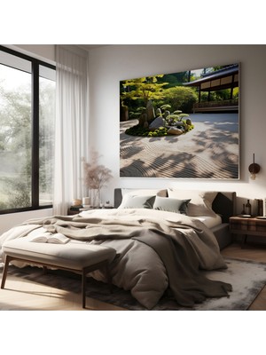 Popcas  Asya Zen Bahçesi Kanvas Tablo Asya Duvar Sanatı