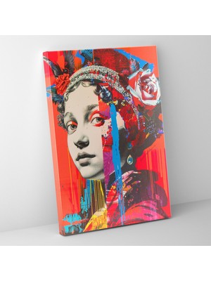 Popcas  Rönesans Pop Sanatı Kanvas Tablo Klasizm ve Pop Sanat Temalı Duvar Dekorasyonu