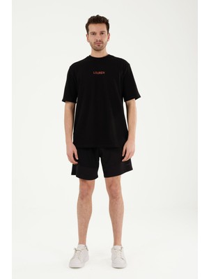 Louren W869 Baskılı Oversize T-Shırt