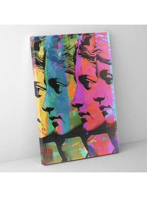 Popcas  Rönesans Okulu Yeniden Tasarım Kanvas Tablo Klasik ve Popart Temalı Duvar Dekorasyonu