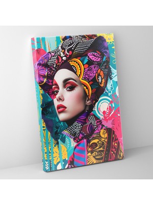 Popcas  Rönesans Pop Füzyon Dekoratif Tablo Kanvas Duvar Sanatı