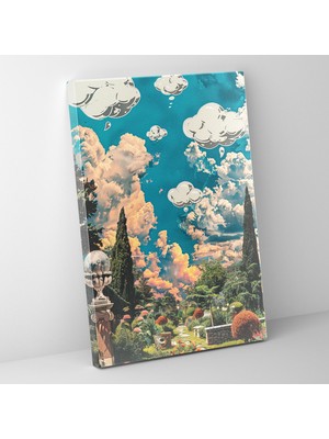 Popcas  Rönesans Bahçesi Pop Art Kanvas Tablo Ev Dekorasyonu