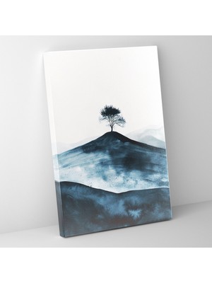 Popcas  Ashvin Harrison Yalnız Ağaç Kanvas Tablo Duvar Sanatı Manzara