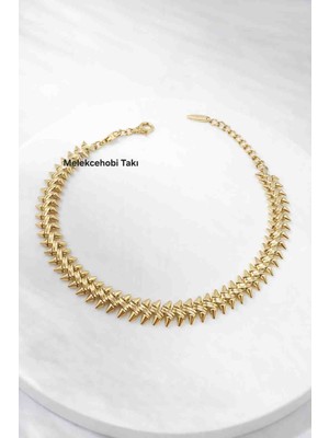 Xuping Jewelry Melekcehobi 14K Altın Renk Spike Detaylı Bileklik – Modern ve Iddialı Tasarım
