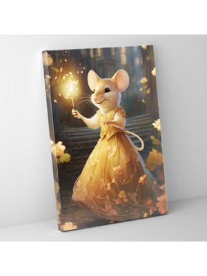 Popcas  Hayvanlar Insan Gibi Giyinmiş Kanvas Tablo