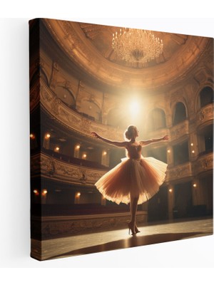 Popcas  Balerin Sahne Kanvas Tablo Duvar Sanatı