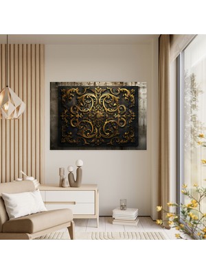 Popcas  Barok Süs Motifleri Kanvas Tablo