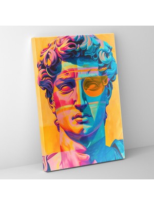Popcas  Klasizm ile Pop Sanat Kanvas Tablo Duvar Dekorasyonu