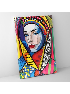 Popcas  Rönesans Portresi Klasizm Pop Sanat Kanvas Tablo