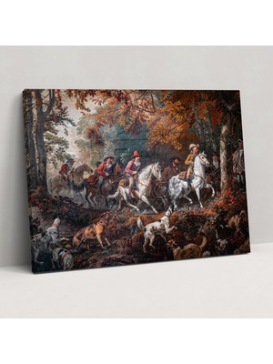 Popcas  Barok Stil Kanvas Tablo Ev Dekorasyonu