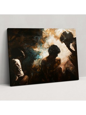 Popcas  Caravaggio Tarzı Dekoratif Tablo Kanvas Duvar Sanatı