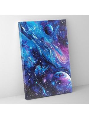 Popcas  Ashvin Harrison Kanvas Tablo - Yıldızlar ve Gezegenler Temalı Kozmik Tasarım