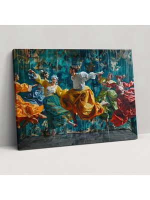 Popcas  Barok Tarzı Kanvas Tablo Duvar Sanatı