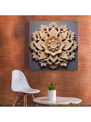 Popcas  Asya Nikahı Kanvas Tablo Lotus Temalı Duvar Sanatı