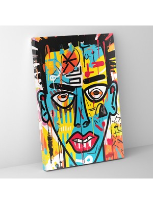 Popcas  Basquiat Duvar Sanatı Tuval Tablo