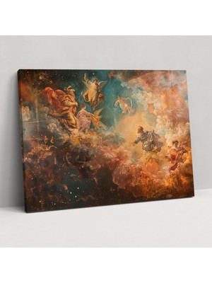 Popcas  Barok Tarzı Duvar Sanatı Kanvas Tablo