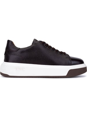 Tamer Tanca Erkek Hakiki Deri Kahverengi Sneakers & Spor Ayakkabı 222 70213 Erk Ayk SK25-26 Kahve