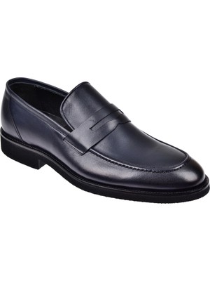 Karayel Hakiki Deri Klasik Erkek Ayakkabı KRY-24270   Lacivert